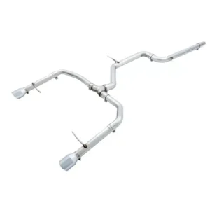 AWE TUNING TRACK EXHAUST W/ CHROME SILVER TIPS FOR MK7 VOLKSWAGEN JETTA GLI [3015-22068]