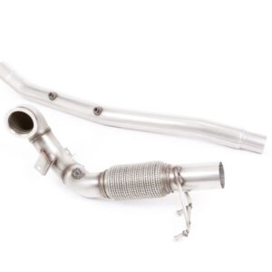 MILLTEK LARGE BORE DOWNPIPE WITH RACE PIPE FOR 8V.2 AUDI S3 QUATTRO / 2016+ SEAT / 2016+ VOLKSWAGEN