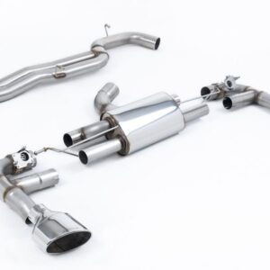 MILLTEK VALVED & NON-RESONATED LARGE BORE RACE CATBACK EXHAUST SYSTEM FOR 8V AUDI RS3 SPORTBACK