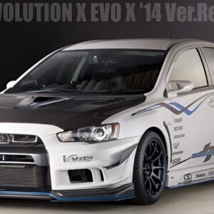 VARIS 14′ RELOADED FRONT BUMPER VER.2 + FRONT UNDER LIP SPOILER VER.2 FOR CZ4A MITSUBISHI LANCER EVOLUTION X [VAMI-194/VAMI-195]