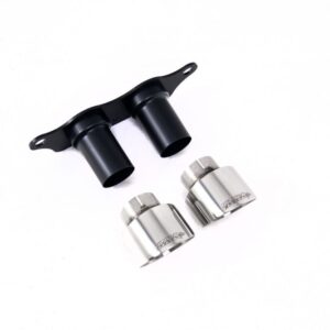 MILLTEK EXHAUST TIPS WITH MOUNTING PLATE FOR 991.2 PORSCHE 911 GT3 / RS