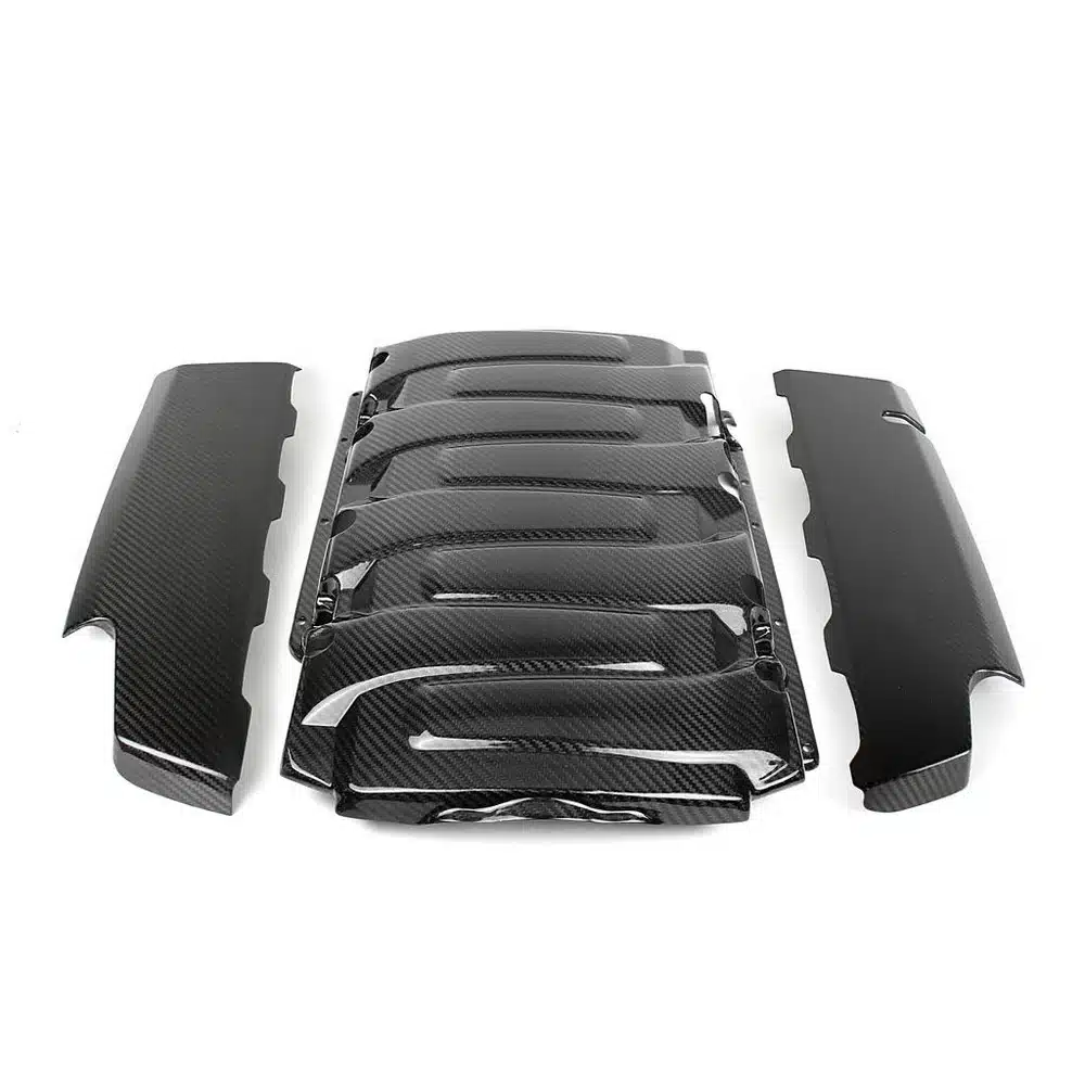 AUTO ADDICT CARBON ENGINE COVER SET FOR 6TH GEN CHEVROLET CAMARO LT1 / SS