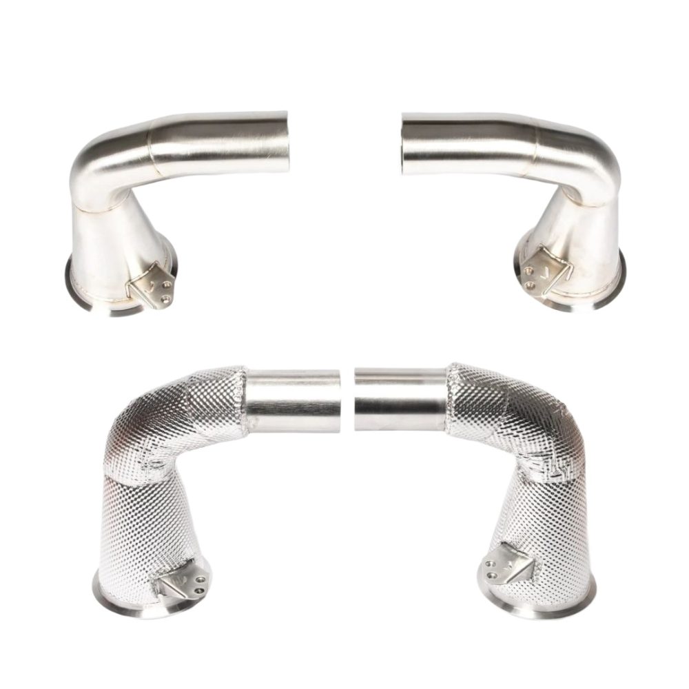 JCR INCONEL SILENCER DELETES FOR 992.1 PORSCHE 911 CARRERA, CARRERA GTS, AND CARRERA S / SPORT CLASSIC / TURBO AND TURBO S