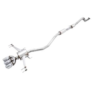 AWE Tuning Track Edition Exhaust w/ Front Pipe and Triple Chrome Silver Tips for FK8 Civic Type R [3020-52000]
