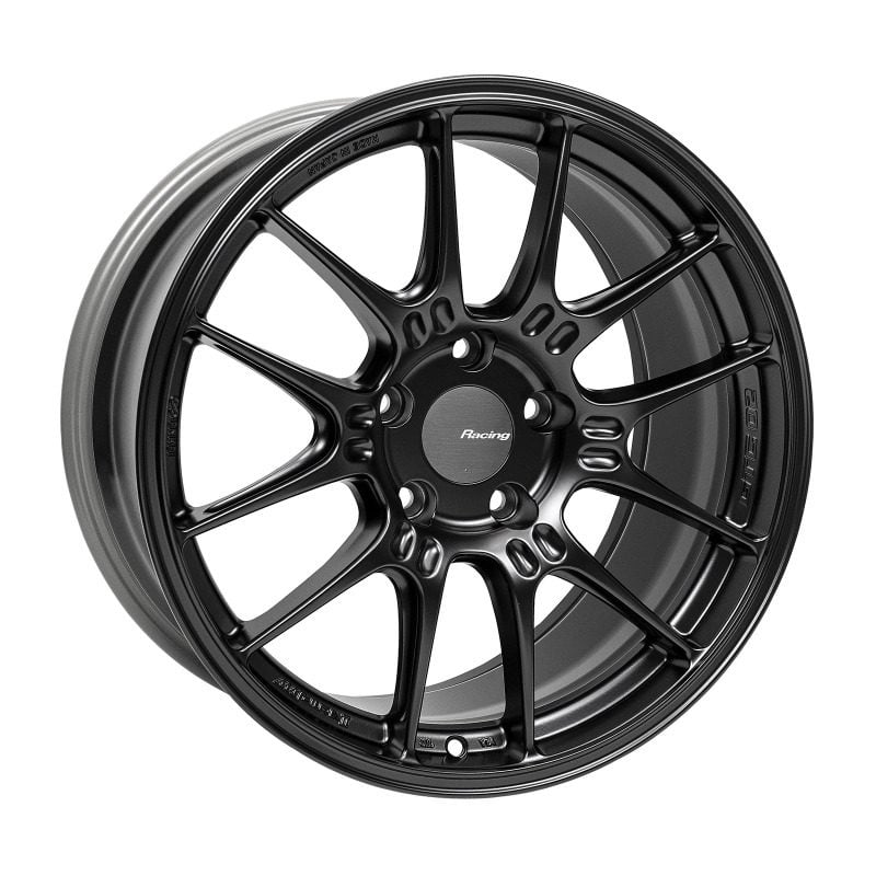 ENKEI GTC02 18×9.5 5×120 45MM OFFSET 72.5MM BORE MATTE BLACK WHEEL