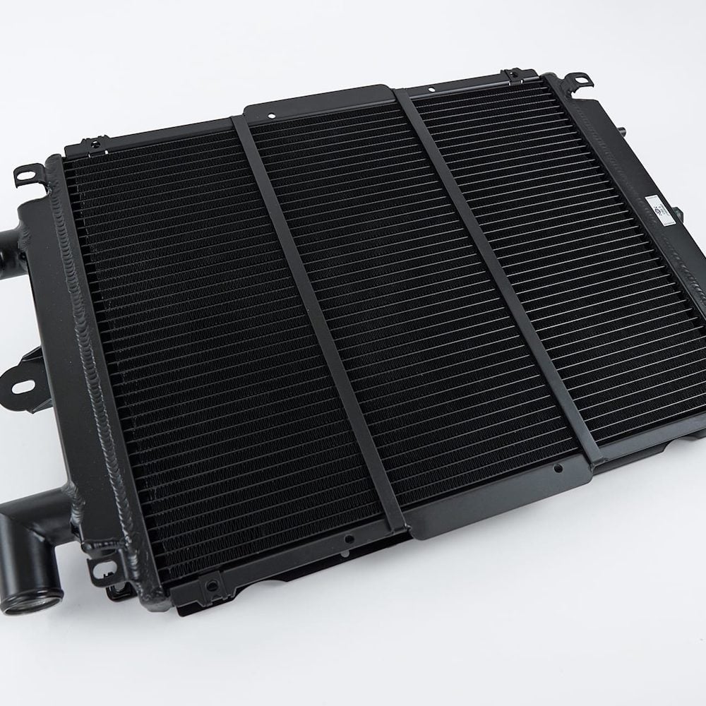 CSF SATIN BLACK LEFT HIGH-PERFORMANCE RADIATOR FOR TYPE F129 FERRARI F355 [7206]