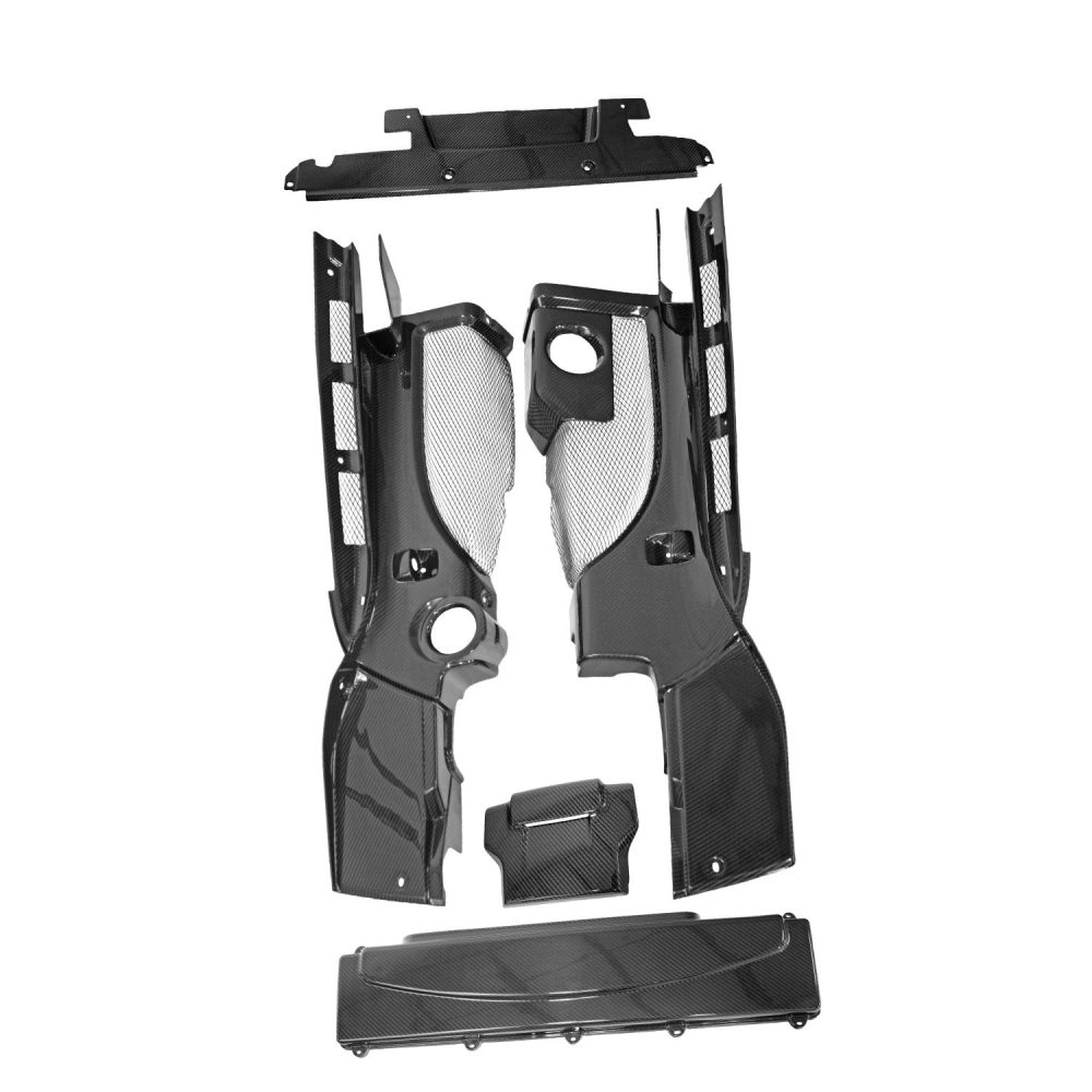 EXOTIC CAR GEAR CARBON 5-PIECE ENGINE-BAY PANELS FOR TYPE-42 AUDI R8 [ECG-AUD-R8EB5]