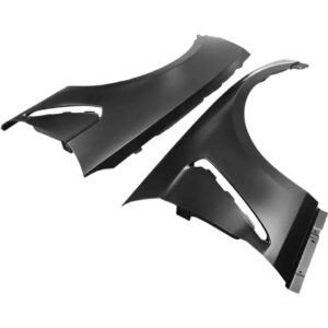 AUTO ADDICT BLACK ALUMINUM GT350 STYLE FRONT FENDERS FOR S197 II FORD MUSTANG GT / SHELBY GT500 / V6 [AA_MSTG_S197_FNDR_ALUM_GT350_10]