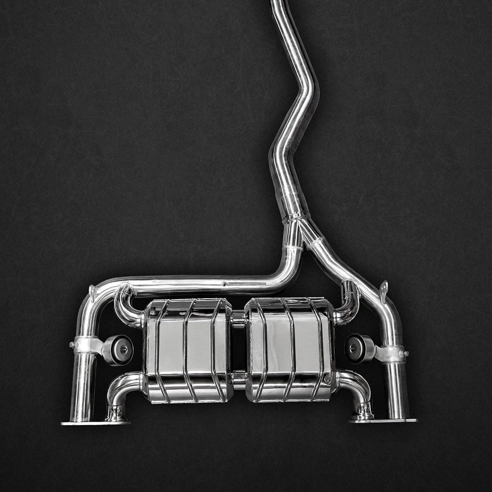 CAPRISTO VALVED EXHAUST SYSTEM WITH MIDDLE SILENCER & SKIRT DIFFUSER FOR F32 / F33 / F36 BMW 428I